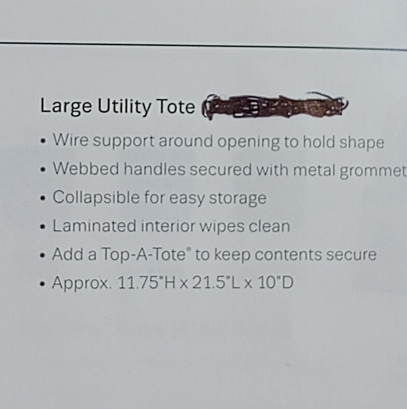 Thirty-One Large Utility Tote - Picture 2 of 2